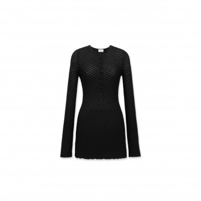 YSL MINI DRESS IN CROCHET KNIT 817608Y76YE1000